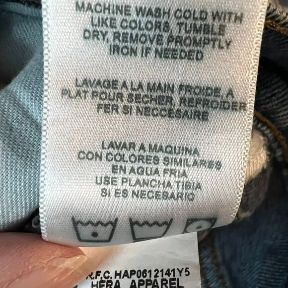 Redone Jeans Womens 30 Blue Medium Was Ultra High Rise Slim Skinny Fit Stretch - Picture 14 of 14